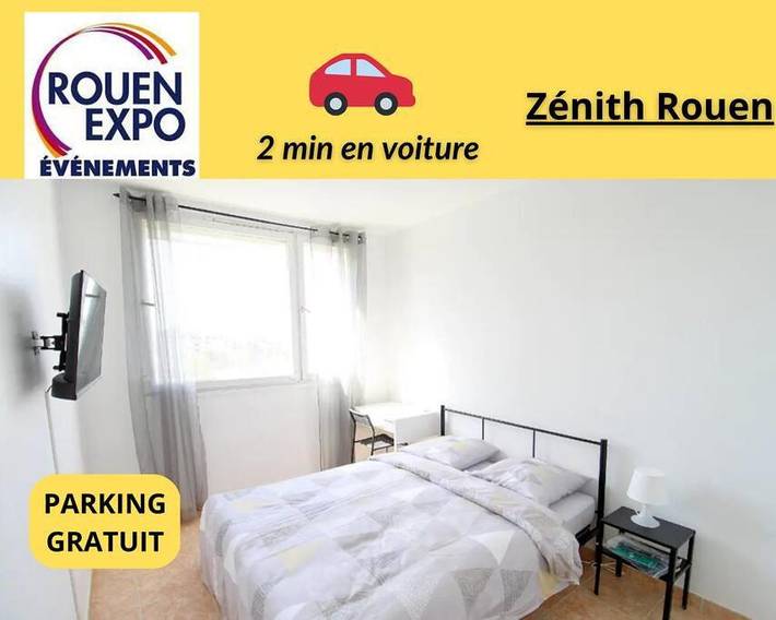 Gîte pour 10 personnes, avec balcon à Saint-Étienne-du-Rouvray - 4