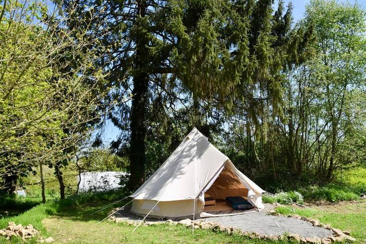 Tente pour 4 personnes, avec vue et jardin dans Mayenne - 3