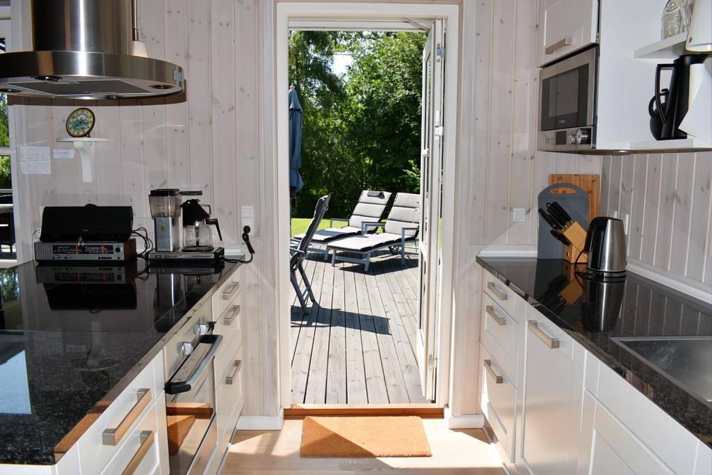  Modernes Ferienhaus mit Whirlpool in idyllischer Lage nördlich von Kerteminde in Langø, Martofte