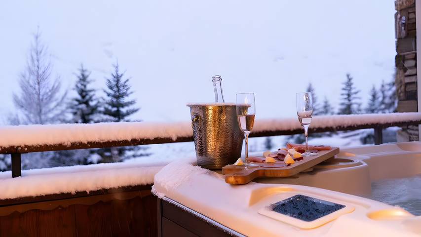Gîte pour 13 personnes, avec balcon et vue sur le lac, animaux acceptés dans Les Trois Vallées - 2