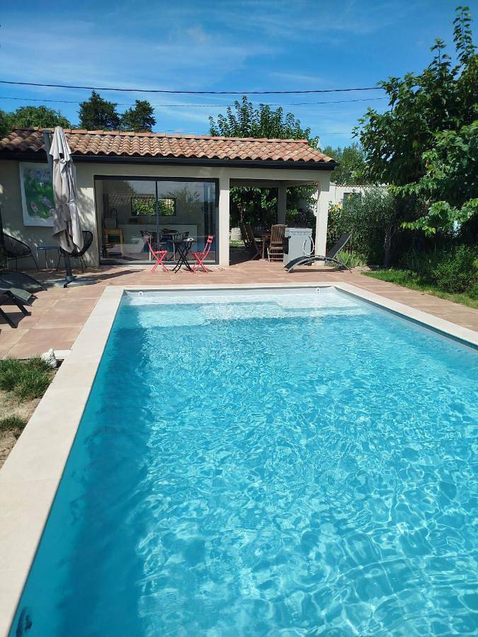 Maison des Romarins Chambre cosy Salle de bain privée , cuisine piscine partagées in Aigremont, Région d'Alès