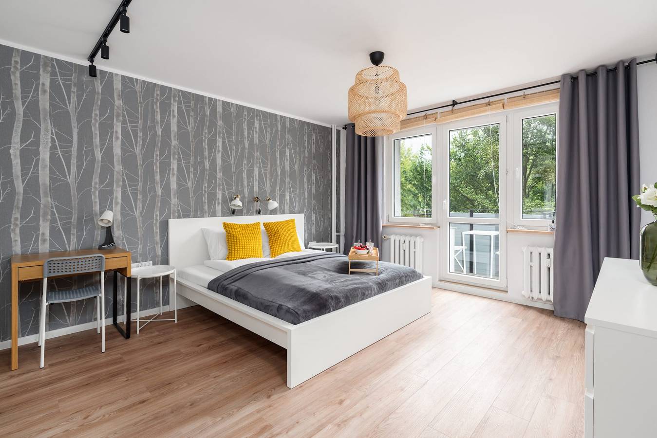 Ganze Wohnung, Stylish Apartment with Balcony | Workspace in Posen, Großpolen