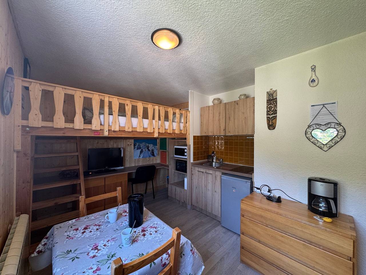 Estudio entero, Estudio acogedor | Al pie de pistas | Parking & Wifi in La Salle les Alpes, Serre Chevalier