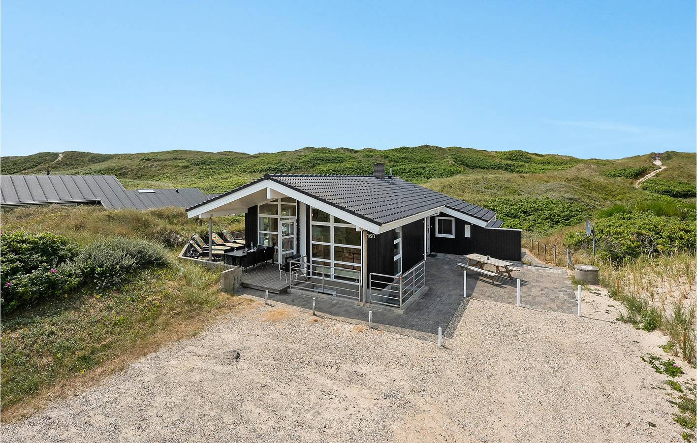 Ferienhaus für 8 Personen mit Terrasse in Hvide Sande, Holmsland Klit