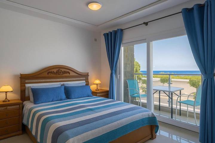 Appartement de vacances pour 5 personnes, avec vue et jardin