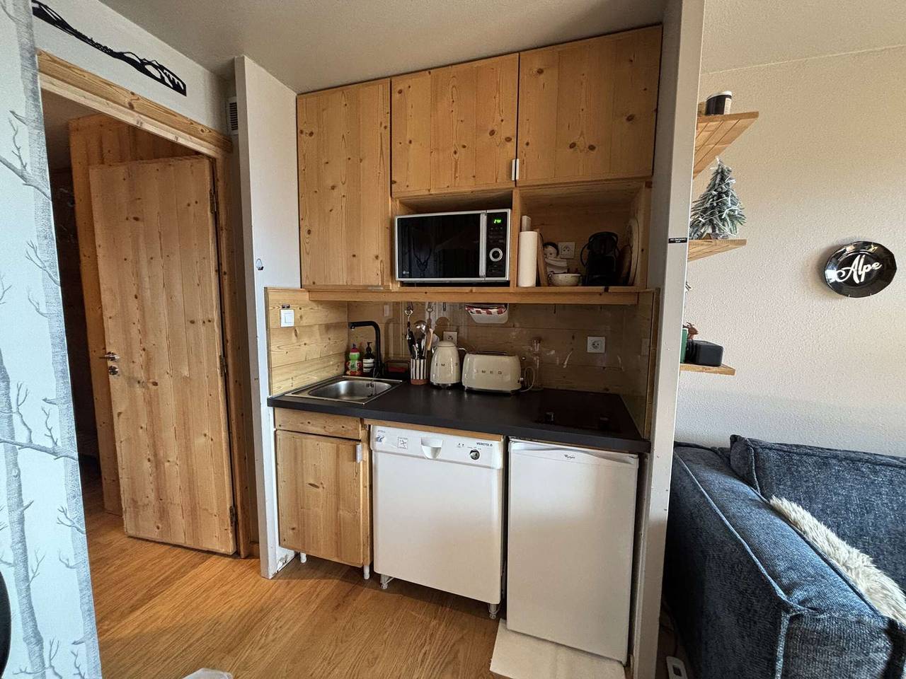 Appartement entier, Studio cosy 2 adultes+2 enfants, Alpe d'Huez, proche pistes et commerces in Huez, Parc national des Écrins