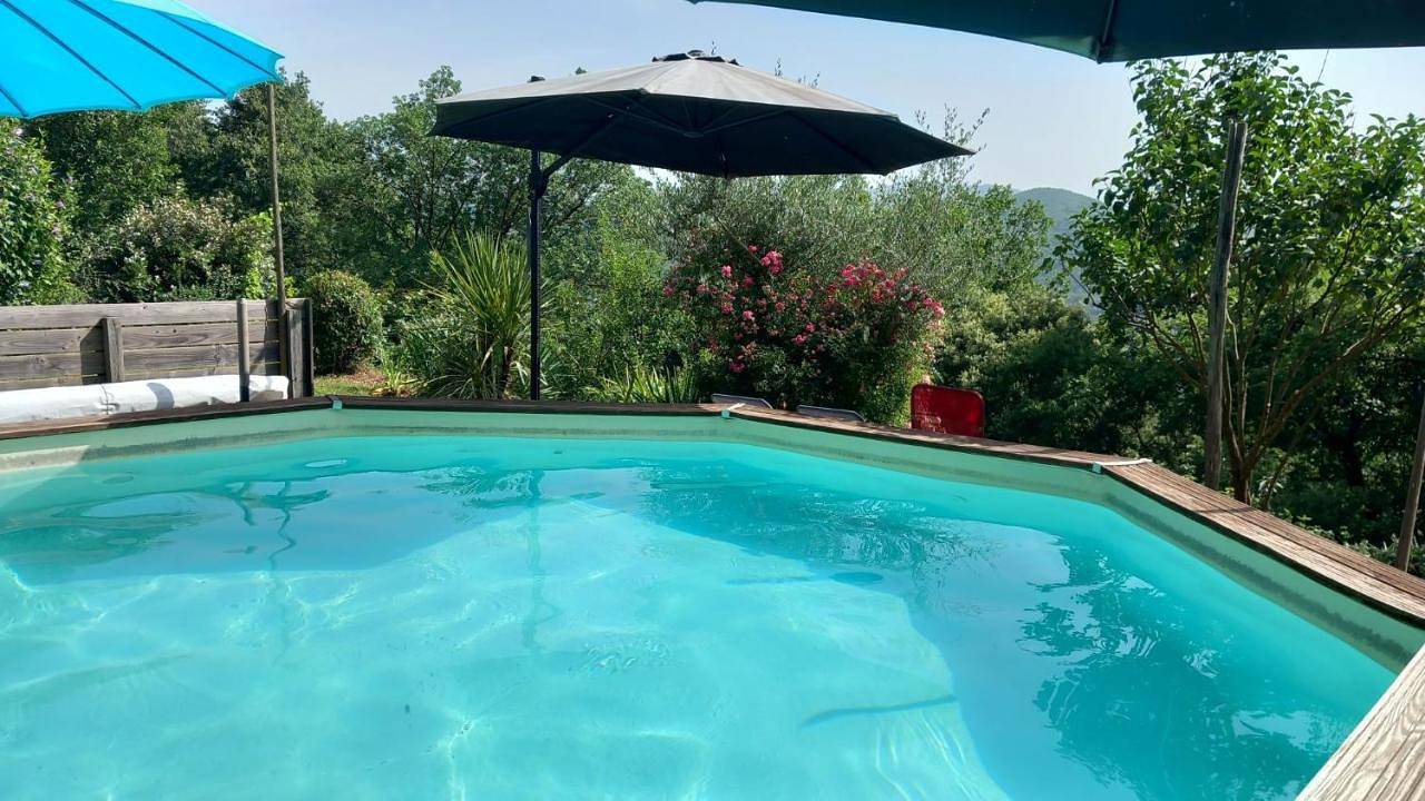 Appartement entier, La Libellule, piscine, climatisation, wifi, vue ,jardin ,parking in Le Vigan, Parc national des Cévennes