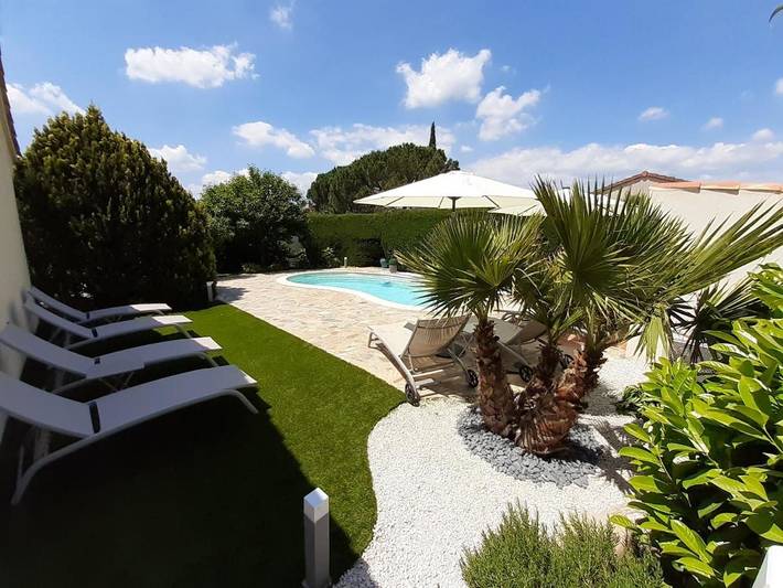 Chambre d’hôte pour 4 personnes, avec piscine et sauna ainsi que jacuzzi et jardin à Cessenon-sur-Orb - 2