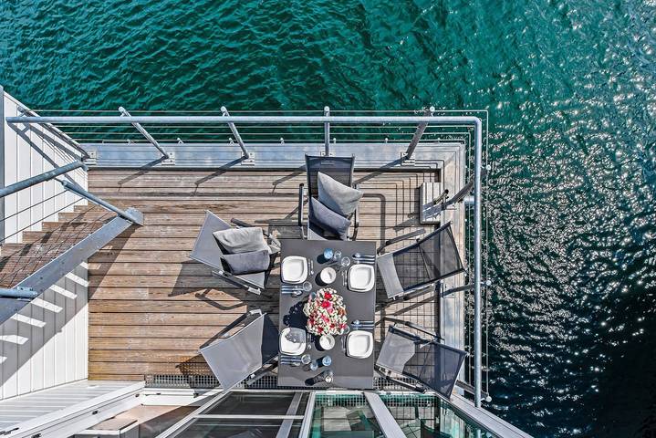 Ferienhaus für 4 Personen, mit Terrasse und Ausblick sowie Sauna in Olpenitz