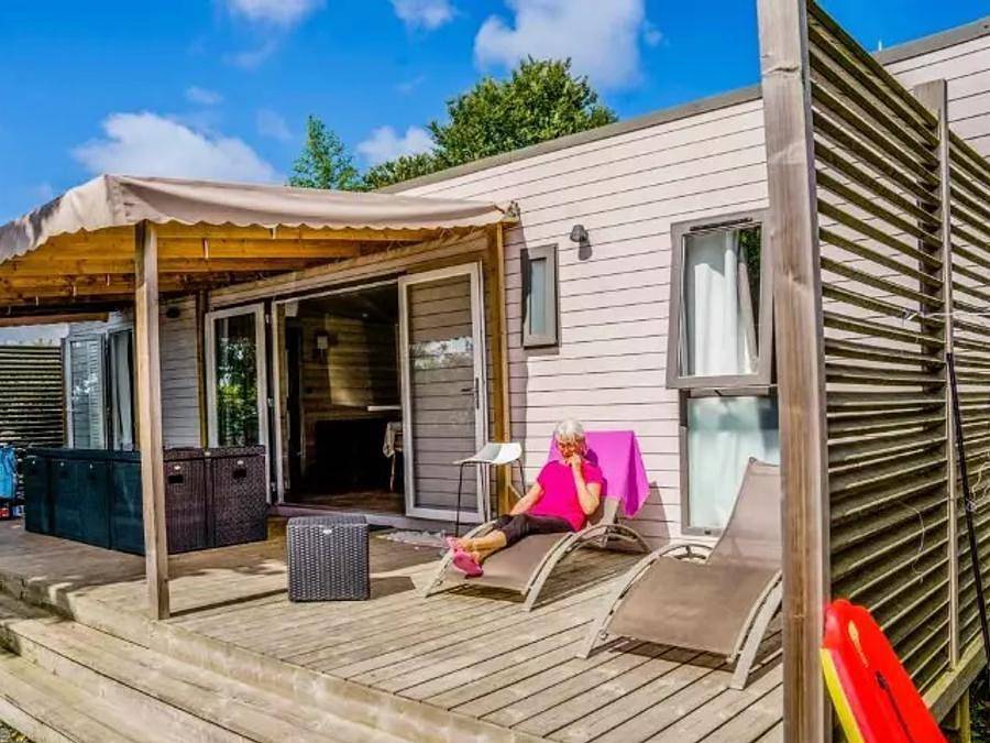 Yelloh! Village Domaine Berrua - Mobilheim 6 personen - Cottage Ilbarritz 4 Zimmer 6 Personen Klimatisiert + Tv in Bidart, Bayonne und Umgebung