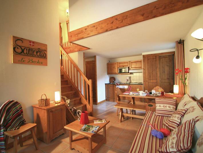 Gîte pour 8 personnes, avec piscine ainsi que balcon et sauna à Samoëns - 3
