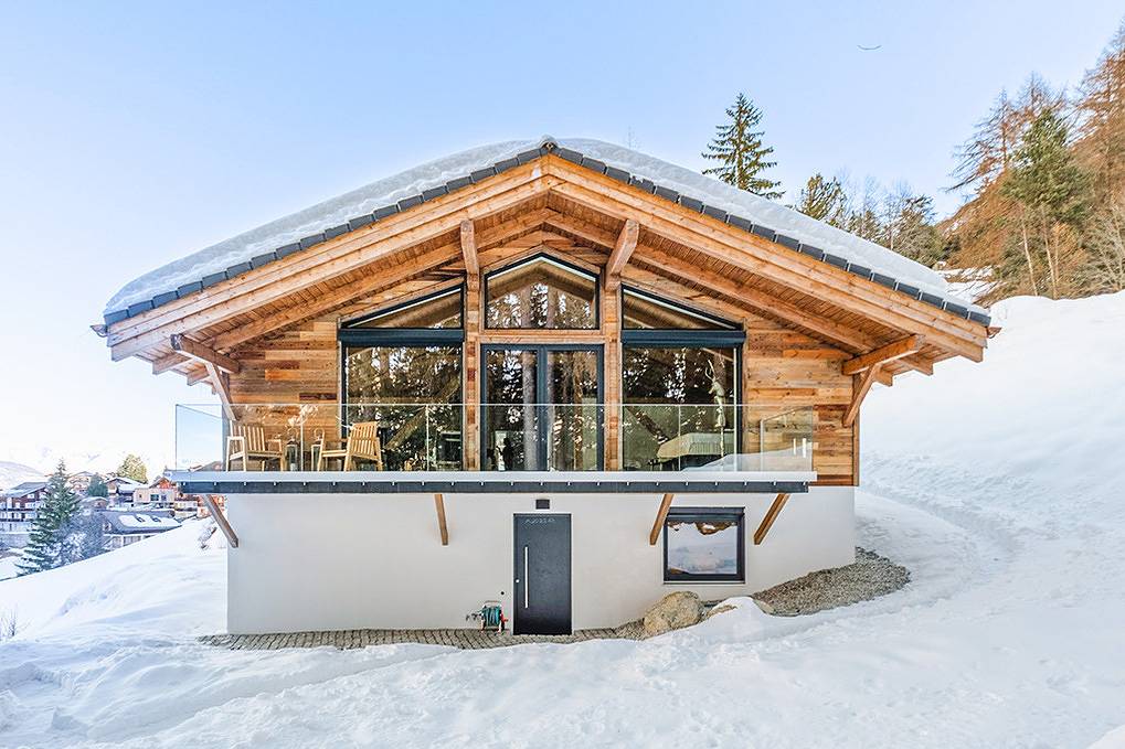 Vakantiehuis voor 8 personen met terras in Grächen, Walliser Alpen