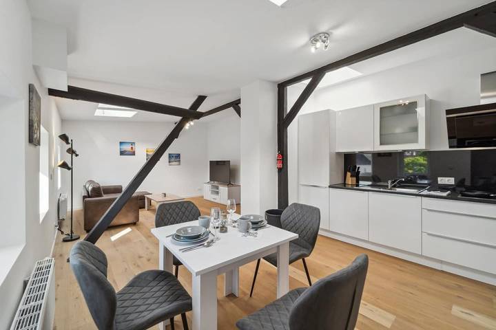 Ferienwohnung für 4 Personen, mit Balkon und Garten