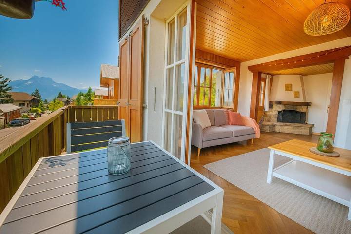 Gîte pour 6 personnes, avec vue ainsi que sauna et jardin à Leysin - 2