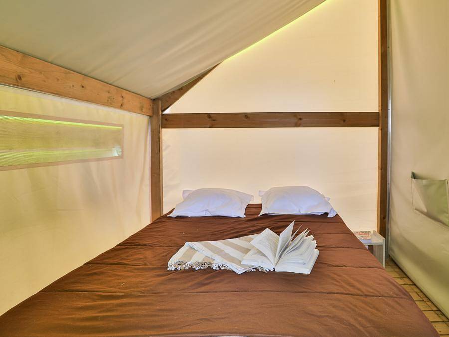 Camping l'Atlantique - Safarizelt 5 personen - Sahari 3 Zimmer 5 Personen Ohne Sanitäranlagen in Angles, Vendée