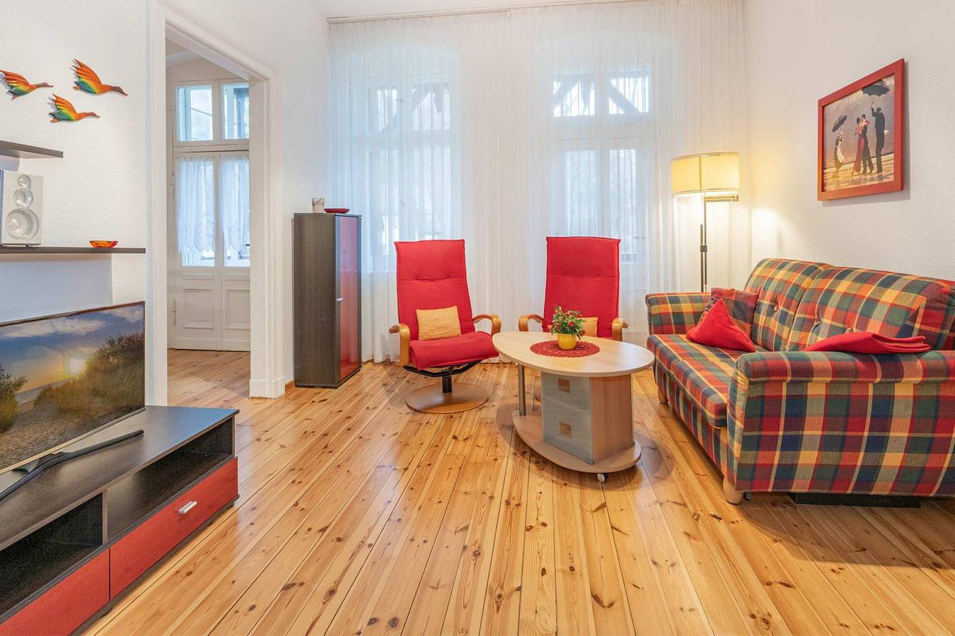 Ganze Wohnung, Waldfriede – Ferienwohnung Rot mit Balkon, Wlan & nah am Sandstrand in Bansin, Heringsdorf