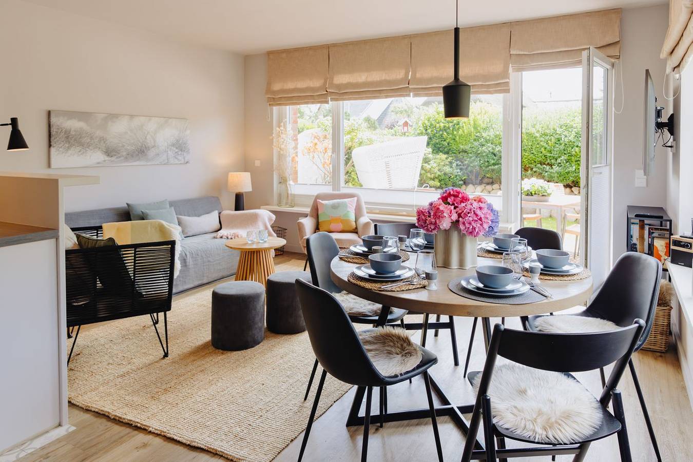 Willkommen in unserem romantischen und hochwertig ausgestatteten Endhausteil. in Tinnum, Sylt (Gemeinde)