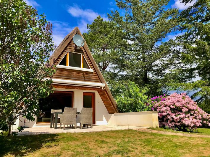 Ferienhaus für 4 Personen, mit Seeblick und Ausblick sowie Garten in Deutschland