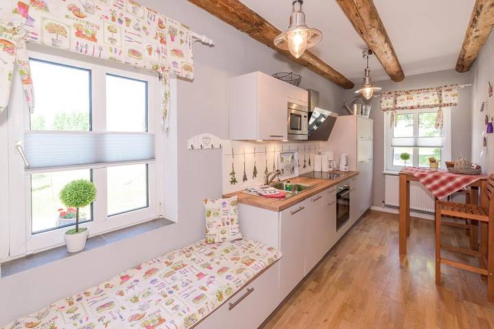 Ferienwohnung für 6 Personen, mit Terrasse und Sauna, mit Haustier