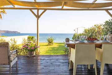 Gîte pour 6 personnes, avec vue et jardin, animaux acceptés dans Stalos