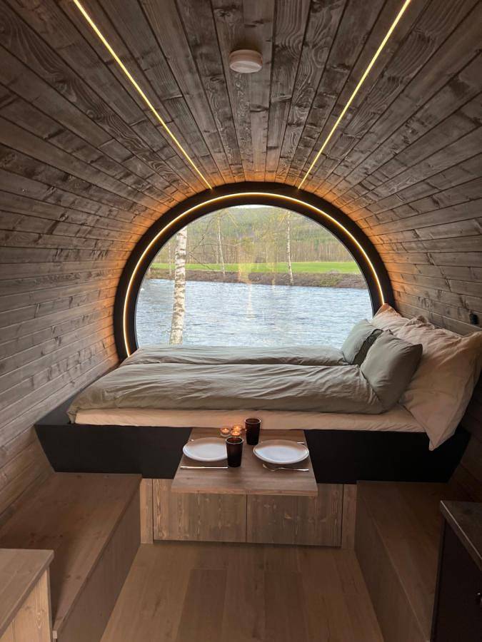 Camping für 2 Personen, mit Whirlpool und Terrasse sowie Garten und Seeblick in Norwegen - 4