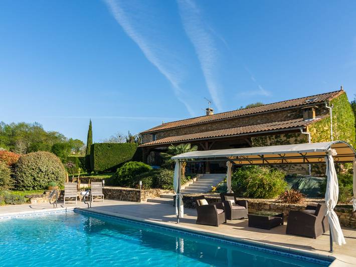 Maison de vacances pour 6 personnes, avec Jardin et Piscine à Monpazier
