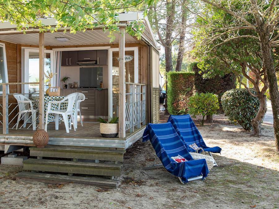 Camping Club Médoc Plage 4* - Ms Vacances - Mobilheim 4 personen - 4p - Cottage Soléo Classic klimatisiert in Vendays-Montalivet, Lesparre-Médoc und Umgebung