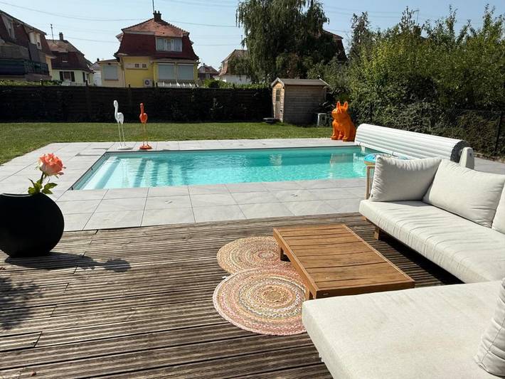 Maison de vacances pour 4 personnes, avec piscine et jardin
