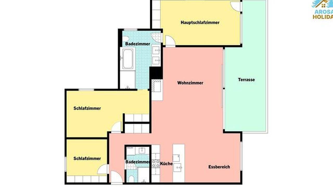 Ganze Ferienwohnung, Ferienwohnung für 6 Personen (105 m²) in Arosa in Arosa, Plessur Alpen