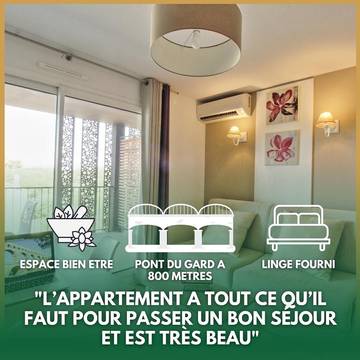 Gîte pour 4 personnes dans Le Pont du Gard