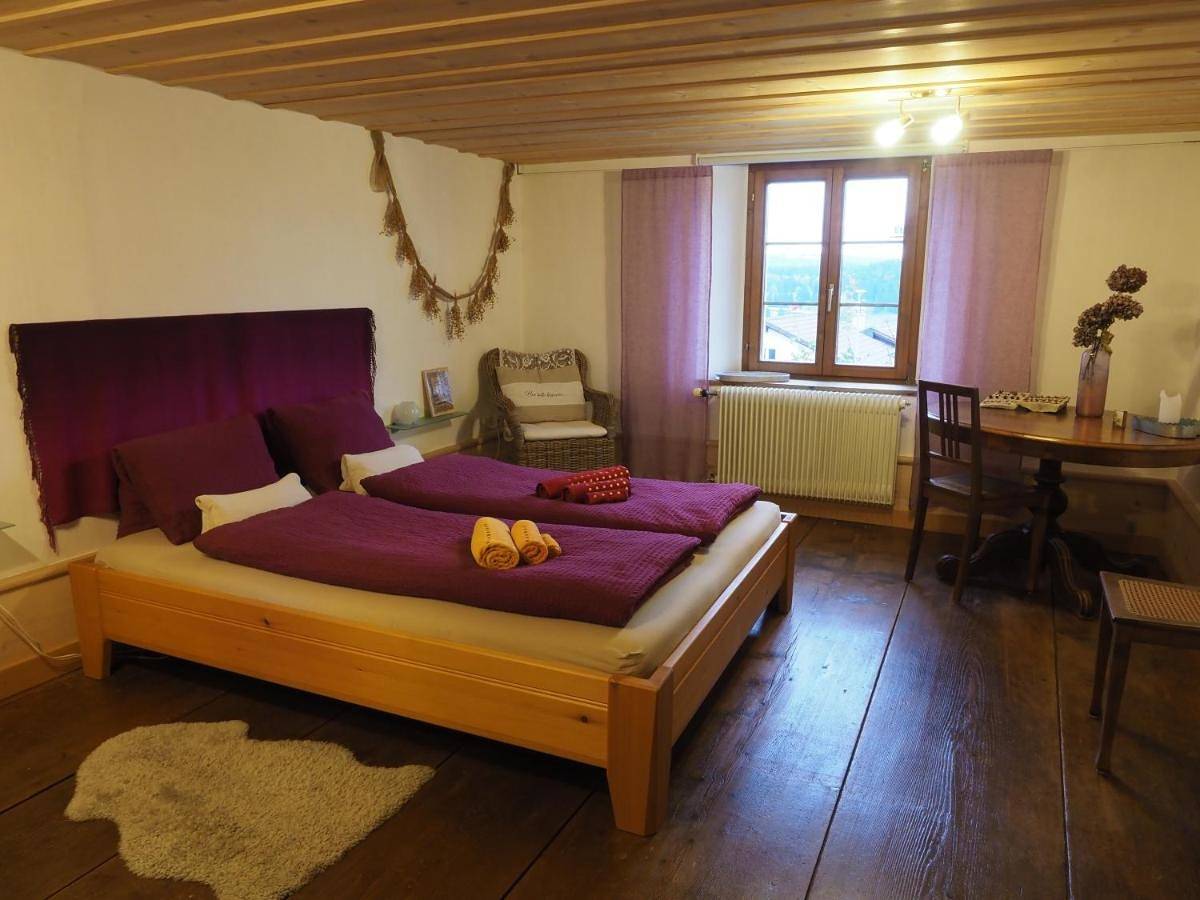 Double Room with Mountain View in Montfaucon, Kanton Jura
