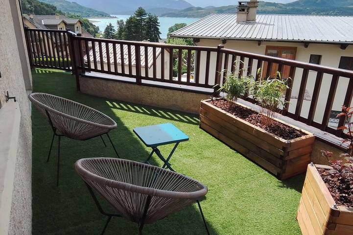 Location de vacances pour 3 personnes, avec balcon à Savines-le-Lac