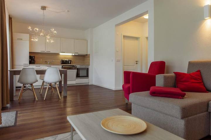 Ferienwohnung für 4 Personen, mit Balkon und Terrasse sowie Garten und Sauna in Rathen - 3