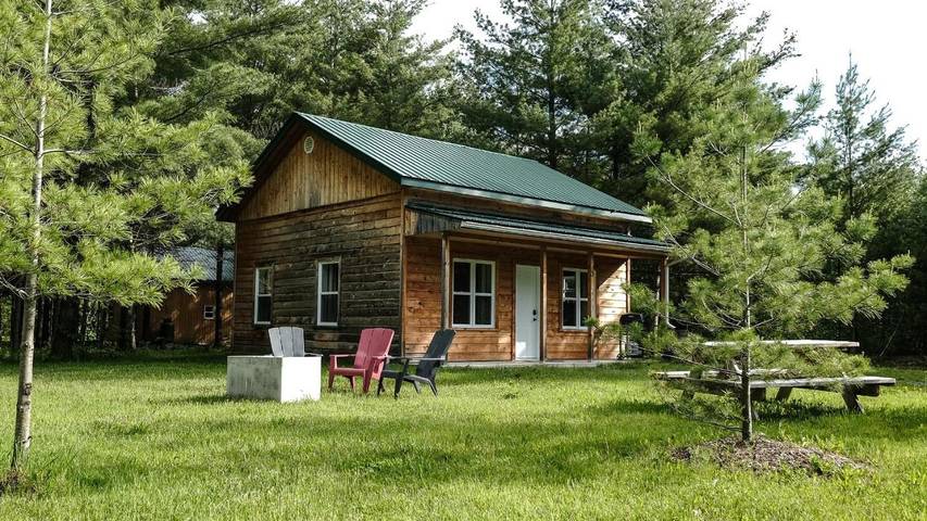 Parc de vacances pour 4 personnes, avec piscine et balcon à Bromont