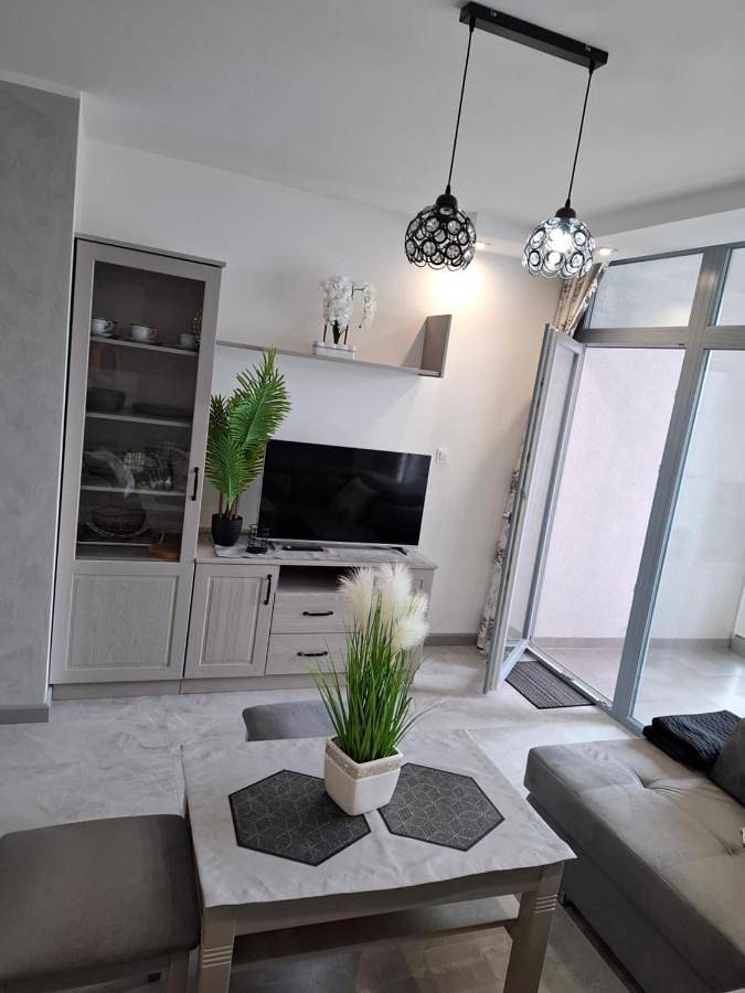 Ferienwohnung für 5 Personen, mit Balkon und Seeblick sowie Ausblick in Polen