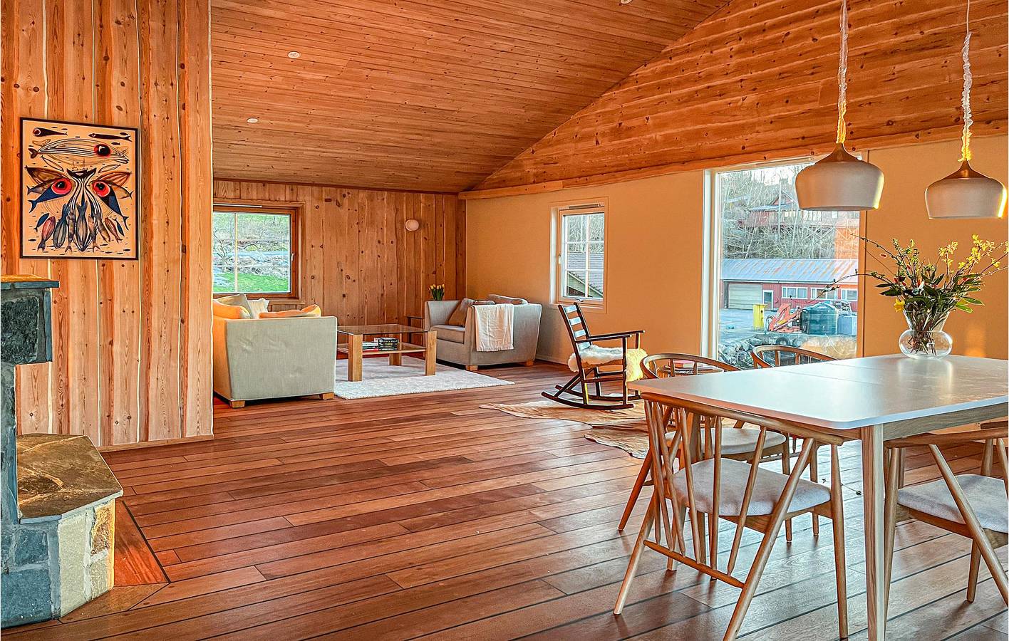 Casa de vacaciones para 5 personas con terraza in Fister, Hjelmeland