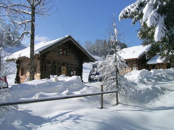 Maison de vacances pour 4 personnes, avec Terrasse ainsi que Jardin et Vue à Foncine-le-Haut