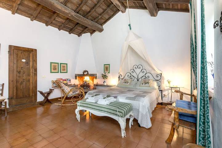 Il Fienile del Poggiolo: un cottage per famiglie vicino a Firenze: vista sulla valle in Londa, Firenze province