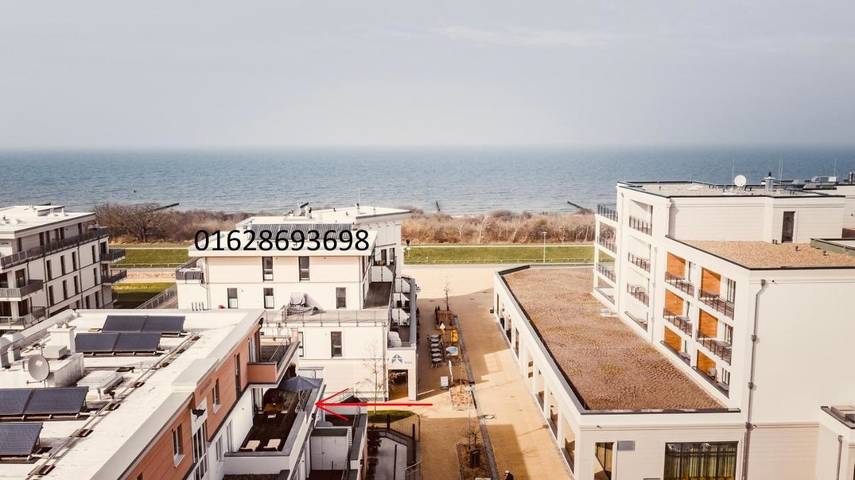 Ferienwohnung für 4 Personen, mit Balkon und Terrasse sowie Seeblick und Ausblick in Börgerende-Rethwisch - 3