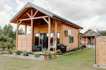 Ferienhaus für 4 Personen, mit Sauna und Garten sowie Ausblick und Terrasse, mit Haustier in den Masuren