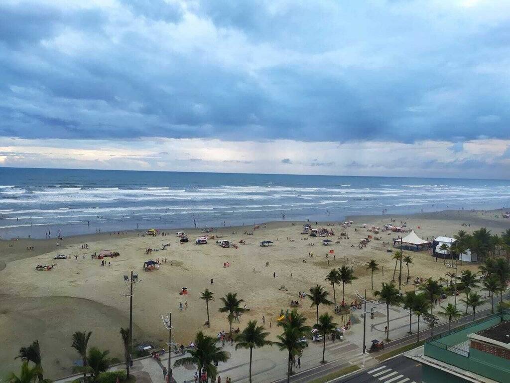 Ganze Wohnung, Front zum Meer, Blick auf alle Umgebungen !! in Praia Grande, Baixada Santista