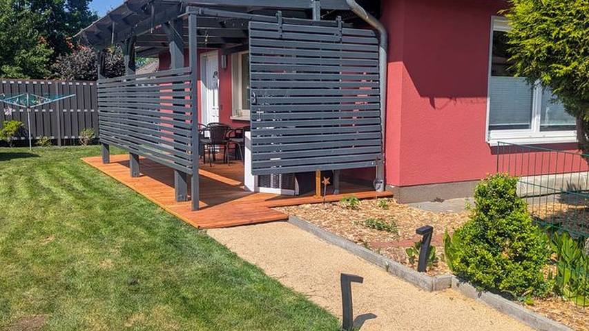 Bungalow für 4 Personen, mit Garten und Terrasse, kinderfreundlich am Schweriner See