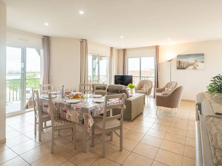 Gîte pour 6 personnes, avec balcon, animaux acceptés dans Mimizan Plage - 4