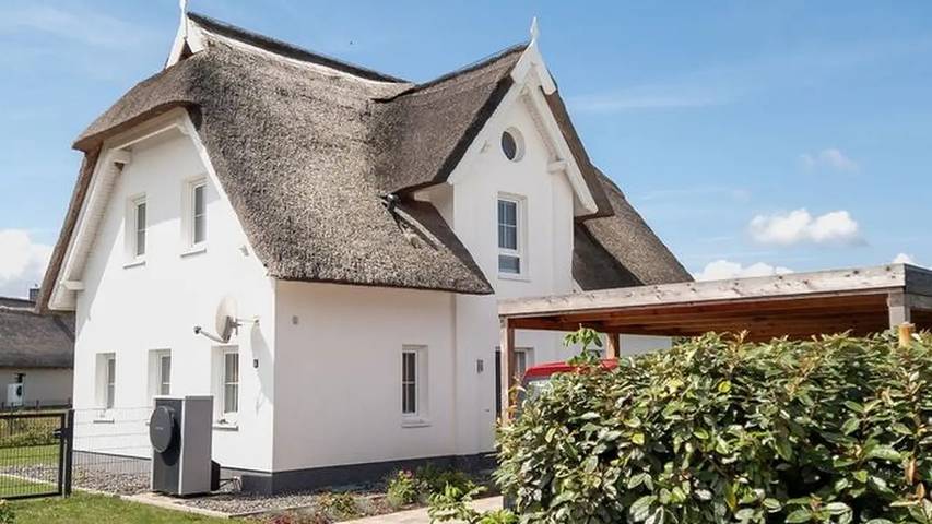 Ferienhaus für 6 Personen, mit Sauna und Terrasse sowie Garten, mit Haustier in Poseritz