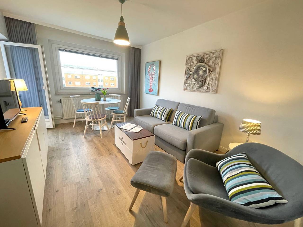 Ganze Wohnung, Komfortables Apartment mit Balkon und Gartenblick nahe Strand in Westerland in Westerland, Sylt (Gemeinde)