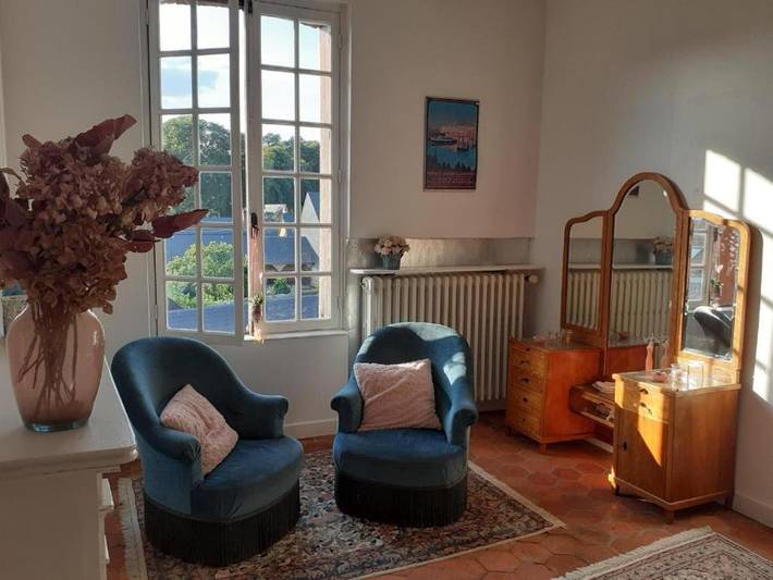 Chambre d’hôte pour 2 personnes, avec Terrasse ainsi que Jardin et Vue