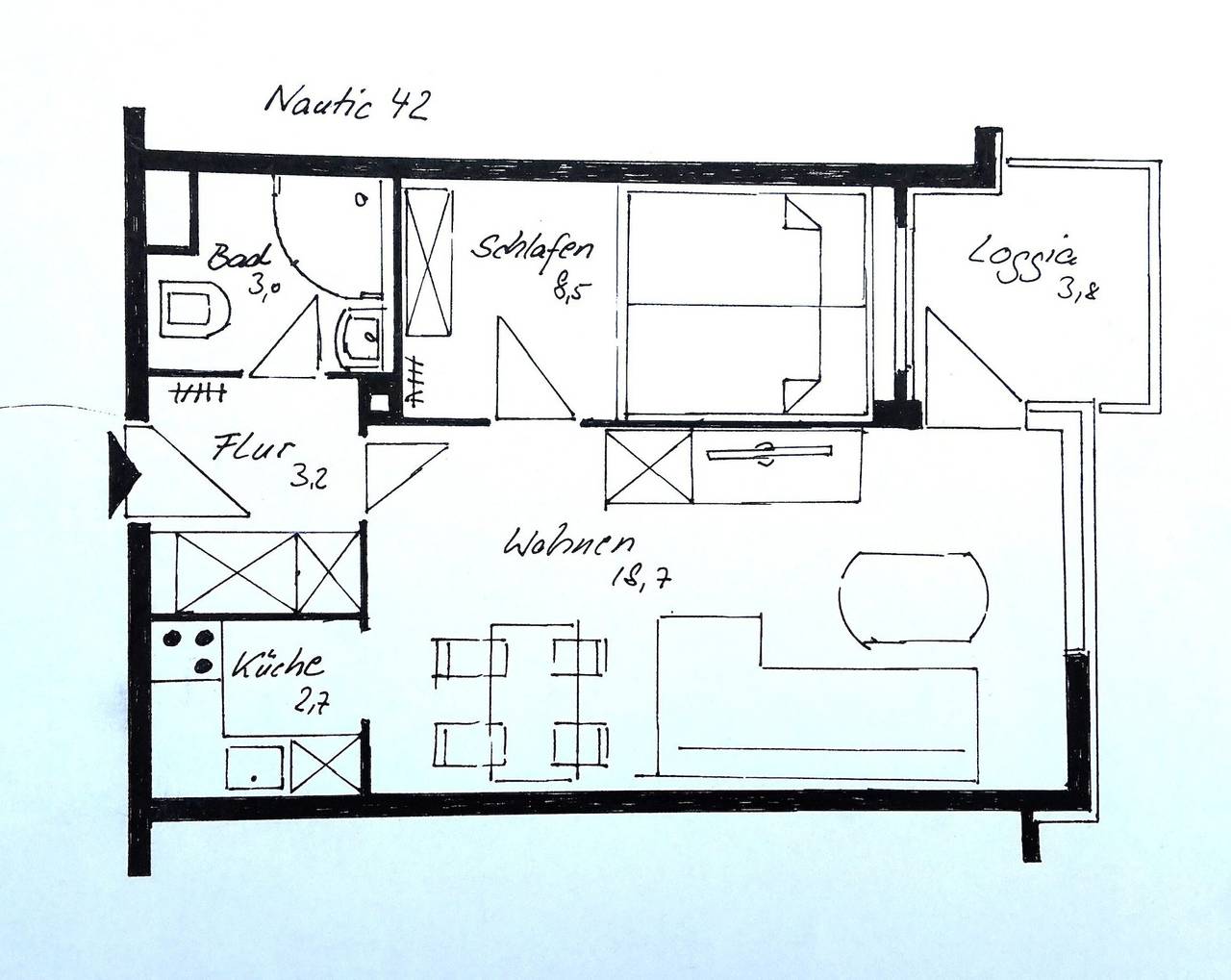 Appartement 'Nautic 42' met Uitzicht op Zee, Balkon en Wifi, foto 12