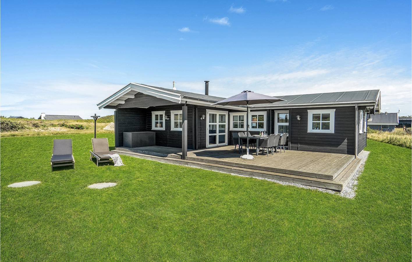 Feriehus for 6 personer med terrasse in Nørre Lyngby, Hjørringregionen