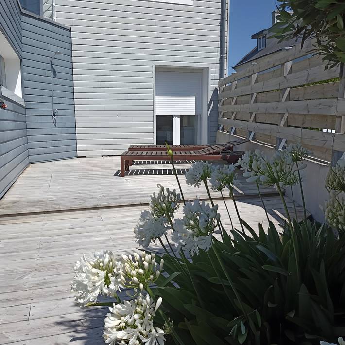 Casa vacacional 'Maison Vue Mer' con vistas al mar, terraza privada y Wi-Fi in Trévignon, Trégunc