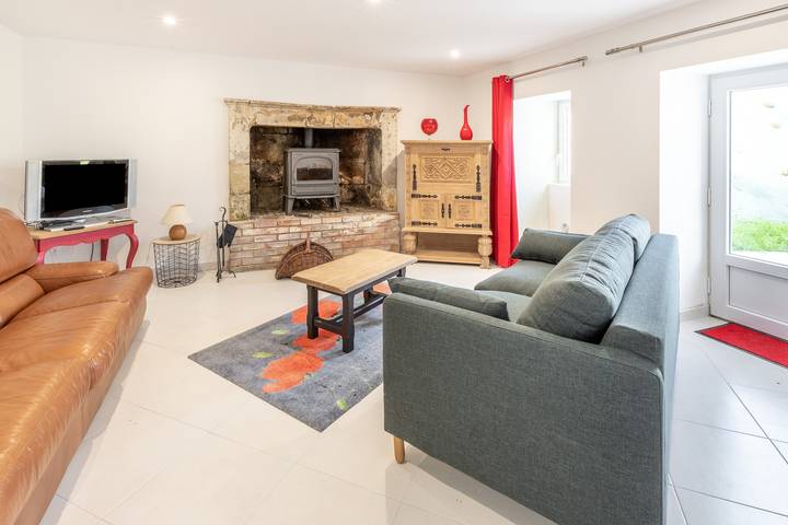 Maison de vacances pour 7 personnes, avec Terrasse ainsi que Jardin et Piscine